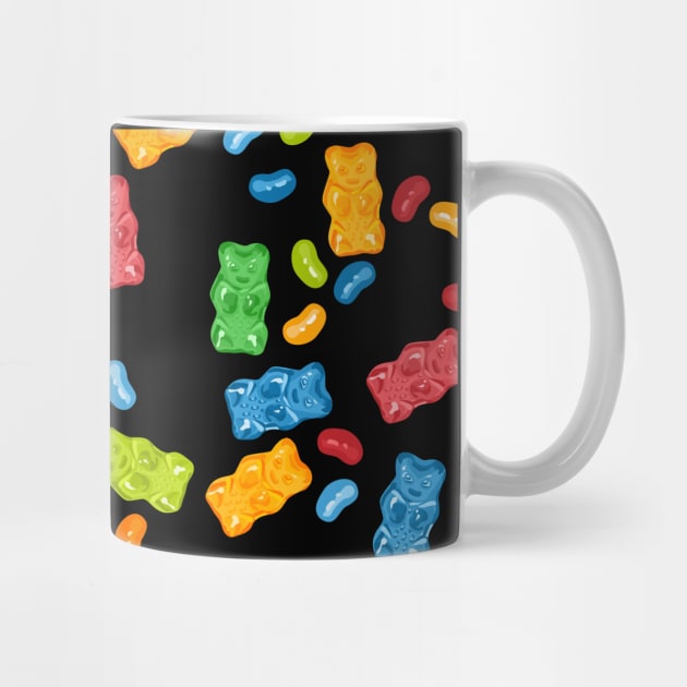 Colorful Gummy Bears Pattern by XOOXOO